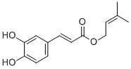 (2E)-3-(3,4-二羟基苯基)-2-丙烯酸3-甲基-2-丁烯-1-基酯结构式_118971-61-2结构式