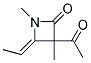 (z)-(9ci)-3-乙酰基-4-亚乙基-1,3-二甲基-2-氮杂啶酮结构式_118987-42-1结构式