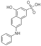 4-羟基-7-苯胺基萘-2-磺酸结构式_119-40-4结构式