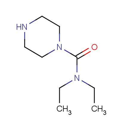 哌嗪-1-羧酸二乙基酰胺结构式_119-54-0结构式