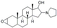 (2a,3a,5a,16b,17b)-2,3-环氧-16-(1-吡咯烷基)雄甾烷-17-醇结构式_119302-19-1结构式