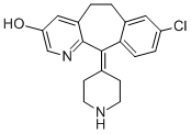 8-氯-6,11-二氢-11-(4-哌啶基)-5H-苯并[5,6]环庚烷并[1,2-B]吡啶-3-醇结构式_119410-08-1结构式