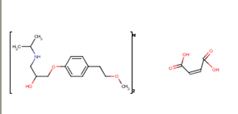 美托洛尔富马酸盐结构式_119637-66-0结构式