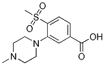3-(4-甲基-1-哌嗪)-4-(甲基磺酰基)苯甲酸结构式_1197193-05-7结构式