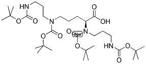 (10S)-2,2,21,21-四甲基-4,19-二氧代-3,20-二氧杂-5,9,14,18-四氮杂二十二烷-9,10,14-三羧酸9,14-二(1,1-二甲基乙基)酯结构式_119798-08-2结构式