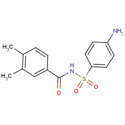 N-[(4-氨基苯基)磺酰基]-3,4-二甲基苯甲酰胺结构式_120-34-3结构式