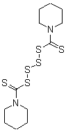四硫化双五亚甲基秋兰姆结构式_120-54-7结构式