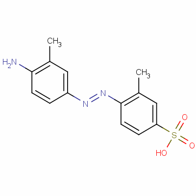 4-(4-Amino-m-tolylazo)-m-toluenesulfonic acid Structure,120-68-3Structure