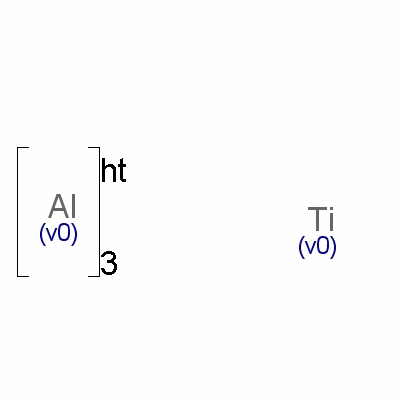 铝化钛结构式_12004-78-3结构式