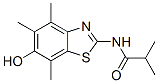 N-(6-羟基-4,5,7-三甲基-2-苯并噻唑)-2-甲基-丙酰胺结构式_120164-62-7结构式