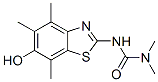 (9CI)-N-(6-羟基-4,5,7-三甲基-2-苯并噻唑)-N,N-二甲基-脲结构式_120164-70-7结构式