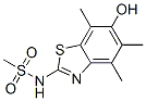 n-(6-羟基-4,5,7-三甲基-2-苯并噻唑)-甲烷磺酰胺结构式_120181-23-9结构式