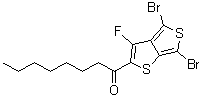 1-(4,6-二溴-3-氟噻吩并[3,4-b]噻吩-2-基)-1-辛酮结构式_1202249-72-6结构式