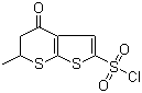 5,6-二氢-6-甲基-4-氧代-4H-噻吩并[2,3-b]硫代吡喃-2-磺酰氯结构式_120279-87-0结构式