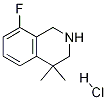 8-氟-4,4-二甲基-1,2,3,4-四氢异喹啉盐酸盐结构式_1203684-76-7结构式