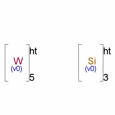 硅化钨结构式_12039-95-1结构式