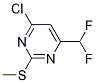4-氯-6-(二氟甲基)-2-(甲基硫代)嘧啶结构式_1204298-68-9结构式