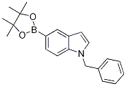 1-苄基-5-(4,4,5,5-四甲基-1,3,2-二噁硼烷-2-基)-1H-吲哚结构式_1206163-56-5结构式