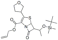 6-[1-[(叔丁基二甲基硅)氧]乙基]-7-氧代-3-(四氢-3-呋喃基)-4-硫杂-1-氮杂双环[3.2.0]庚-2-烯-2-羧酸烯丙酯结构式_120705-71-7结构式