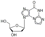 1-[(4S,5R)-4-羟基-5-(羟基甲基)四氢呋喃-2-基]-5H-咪唑并[2,1-b]嘌呤-4-酮结构式_121055-53-6结构式