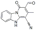 2-甲酰基-3-甲基-1-氧代-1,5-二氢-苯并[4,5]咪唑并[1,2-a]吡啶-4-甲腈结构式_121105-77-9结构式