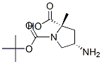 (2S,4S)-1-叔丁基 2-甲基 4-氨基吡咯烷-1,2-二甲酸酯结构式_121148-01-4结构式
