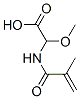 (9ci)-甲氧基[(2-甲基-1-氧代-2-丙烯基)氨基]-乙酸结构式_121627-27-8结构式