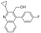 2-环丙基-4-(4-氟苯基)-3-喹啉甲醇结构式_121660-11-5结构式