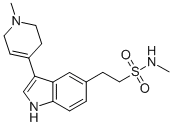 N-甲基-3-(1,2,3,6-四氢-1-甲基-4-吡啶)-1H-吲哚-5-乙烷磺酰胺结构式_121679-20-7结构式