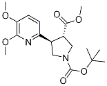 3-甲基 4-(5,6-二甲氧基吡啶-2-基)吡咯烷-1,3-二羧酸-(Rac-反式)-1-叔丁酯结构式_1217674-57-1结构式
