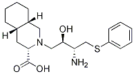 (3S,4aS,8aS)-2-[(2R,3R)-3-氨基-2-羟基-4-苯硫基丁基]-十氢-3-异喹啉羧酸结构式_1221793-34-5结构式