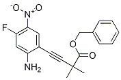4-(2-氨基-4-氟-5-硝基苯基)-2,2-二甲基-3-丁炔酸苄酯结构式_1225589-66-1结构式