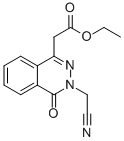 2-[3-(氰基甲基)-4-氧代-3,4-二氢二氮杂萘-1-基]乙酸乙酯结构式_122665-86-5结构式