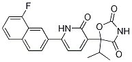 5-[6-(8-氟-2-萘)-1,2-二氢-2-氧代-3-吡啶]-5-(1-甲基乙基)-2,4-噁唑啉二酮结构式_1227827-93-1结构式