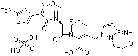 硫酸头孢噻利结构式_122841-12-7结构式