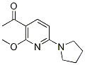 1-(2-甲氧基-6-(吡咯烷-1-基)吡啶-3-基)乙酮结构式_1228666-25-8结构式