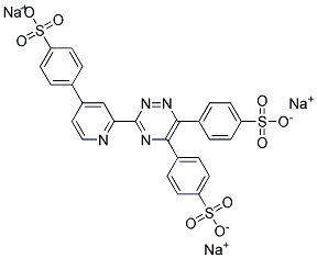 2-[5,6-Bis(4-sulfophenyl)-1,2,4-triazin-3-yl]-4-(4-sulfophenyl)pyridine trisodium salt Structure,123333-82-4Structure