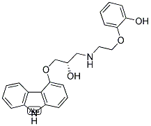 2-(2-{[3-(9H-咔唑-4-基氧基)-2-羟基丙基]氨基}乙氧基)苯酚结构式_123372-13-4结构式