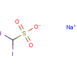 二碘甲磺钠结构式_124-88-9结构式