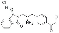 (S)-2-(2-氨基-3-(4-(2-氯乙酰基)苯基)丙基)异吲哚啉e-1,3-二酮 (盐酸盐)结构式_1240137-75-0结构式