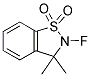 2,3-二氢-3,3-二甲基-2-氟-1,2-苯并异噻唑 1,1-二氧化物结构式_124170-23-6结构式