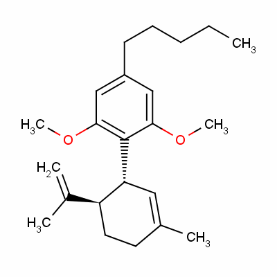 1,3-Dimethoxy-2-[(1r,6r)-3-methyl-6-prop-1-en-2-yl-1-cyclohex-2-enyl]-5-pentylbenzene Structure,1242-67-7Structure