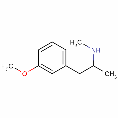 1-(3-甲氧基苯基)-N-甲基丙烷-2-胺结构式_124206-66-2结构式