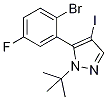 5-(2-溴-5-氟苯基)-1-(叔丁基)-4-碘-1H-吡唑结构式_1245643-25-7结构式