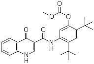2,4-二-叔丁基-5-(4-氧代-1,4-二氢喹啉-3-羧酰胺)苯基 甲基碳酸酯结构式_1246213-45-5结构式