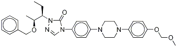 2-[(1S,2s)-1-乙基-2-(苯基甲氧基)丙基]-2,4-二氢-4-[4-[4-(4-o-甲氧基甲基-4-羟基苯基)-1-哌嗪]苯基]-3H-1,2,4-噻唑-3-酮-d4结构式_1246815-26-8结构式