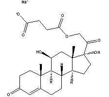 氢化可的松琥珀酸钠结构式_125-04-2结构式
