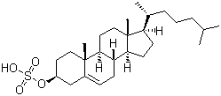 胆甾醇硫酸盐结构式_1256-86-6结构式