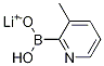 3-Methylpyridine-2-boronic acid, monolithium salt Structure,1256345-65-9Structure