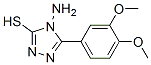 4-氨基-5-(3,4-二甲氧基苯基)-4H-[1,2,4]噻唑-3-硫醇结构式_125866-62-8结构式